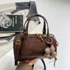 Bolso Boston de color block único, modelo nuevo 2026, bolso de mano elegante, bolso cruzado personalizado, bolso de hombro para el trabajo y los desplazamientos