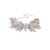 Collar Transfronterizo Europeo y Americano Geométrico de Pedrería Romboidal Gota de Agua Cadena de Clavícula de Lujo Ligero Sentido de Alta Gama Collar de Moda Versátil para Mujeres