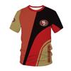 [32 Times] Futebol Futebol Respirável Estampa Completa Malha Fãs Camiseta Manga Curta Pittsburgh Steelers Gangmen
