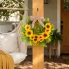 Guirnalda de Girasoles Amor de Hong Kong Festival de Abejas Girasol Decoración de Puerta Decoración de Corona Semicírculo Colgante de Decoración Venta al por Mayor