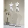 Adereços de manequim plano para loja de roupas, expositor de roupas femininas, manequim plano de pendurar para vitrine, manequim de meio corpo, cabide de roupa