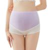 Ropa interior de maternidad de lunares con rayas verticales, fina, transpirable, de cintura alta, ajustable, para el final del embarazo, ropa interior de maternidad, soporte para el abdomen de talla grande