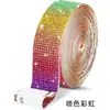 Tiras Adhesivas de Diamante de Cristal Tiras Autoadhesivas de Pedrería DIY Accesorios para Ropa Tiras Decorativas Tiras de Pedrería con Adhesivo Termofusible