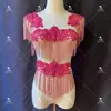 Abalorio de Pedrería con Borlas para Joyería, Vestido, Vestido de Novia, Accesorios de Diamante, Accesorios de Piel, Ropa de Espectáculo, Ropa de Baile, Accesorios