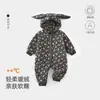 Ropa para Bebé Ropa para Niños Pequeños Mono de Forro Polar Coral Otoño Invierno Clase A Mameluco con Capucha Ropa para Exteriores de Recién Nacido Ropa Infantil de Anyang