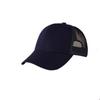 6 piezas gorra de béisbol de algodón de media malla estilo coreano nuevo ocio retro viaje al aire libre gorra con visera venta al por mayor logo imprimible