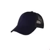 Gorra de Béisbol de Algodón con Media Malla de 6 Paneles Estilo Coreano Nueva Casual Pico de Pato Retro para Viajes al Aire Libre con Logo Personalizable