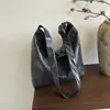 Bolso Tote Grande de Cuero Suave Estilo Coreano 2026 Transfronterizo, Bolso Cruzado de Hombro Estilo Perezoso, Bolso Sencillo para Mujer
