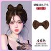 Peruca Feminina Bow Ball Head Bonito Simulação Fofa Alta Temperatura Seda Antigo Preguiçoso Cabelo Artefato Peruca Anel de Cabelo