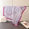 Pañuelo Cuadrado Shawl Estampado Estética Nórdica Seda Artificial Versátil Bufanda de Cuello de Gama Alta Pañuelo para la Cabeza Pañuelo de Seda Bufanda para Mujeres