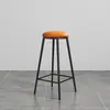 Taburete de Bar de Segunda Mano con Marco de Hierro, para Uso en Casa con Respaldo, Taburete Alto Minimalista Nórdico, Adecuado para Bares, Cafeterías y Uso Comercial, Taburete de Bar para Reuniones