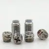 Tornillo Mecánico de Acero Inoxidable 304 con Cabeza Phillips M6M8M10 con Ranura y Almohadilla de Goma Blanda para Accesorios de Muebles de Vidrio