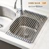 Escurridor de Fregadero Multifuncional Plegable de Acero Inoxidable Escurridor de Platos para Fregadero de Cocina Cesta de Drenaje Almacenamiento Zhao Zuyou