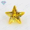 Huagang gema AAA pentagrama Zircón dorado Wuzhou cz gema artificial Haoshi fábrica de zircón