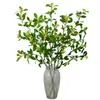 Planta verde artificial folhas de grãos de frutas folhas de lenha de arroz ornamentos de planta verde nórdica decoração de planta artificial planta verde arroz fruta esmeralda atacado