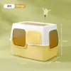 Bandeja de arena para gatos extragrande, tamaño gigante, completamente cerrada, inodoro para gatos anti-salpicaduras, a prueba de olores, esterilizante y desodorizante, artículos para mascotas para comercio transfronterizo