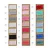 Producto de venta caliente Roucai Muestras de color de todos los tipos 10 cm * 20 cm, todos los productos se pueden enviar individualmente, entrega rápida desde la fábrica de origen