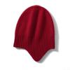Gorro de cachemira con protección auditiva para niños y niñas, versión coreana de gorro de lana de punto grueso, cálido, para niños pequeños y medianos.