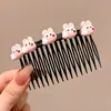 Peine invertido estilo princesa, pinza para el cabello sin costuras para mujer, organizador de flecos y cabello suelto para adultos, peine para el cabello voluminizador de corona alta