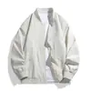 Chaqueta de Béisbol Versátil de Corte Holgado Estilo Americano para Hombre de Primavera y Otoño, Chaqueta de Piloto Sencilla y Elegante, Chaqueta de Moda Única y Tendencia para Hombre