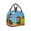 2024 Bolsa Especial para Comida Transfronteriza de Mario Bros para Estudiantes de Primaria y Secundaria Lonchera Aislada Bolso de Mano Bolsa de Almacenamiento