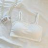 Sujetador push up con tirantes cruzados en la espalda y almohadilla para el pecho, ropa interior sexy sin aros, top de tubo de verano para mujer