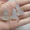 Novo Pingente de Fivela da Paz Tipo Gelo Calcedônia Branca Ágata Natural Jade Cavalo Pingente Venda por Atacado Transmissão ao Vivo Item Mais Vendido