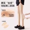 Medias de Terciopelo Color Nude para Mujer para Primavera y Verano, Antidesgarros, Aspecto Natural de Pierna Desnuda, Antideslizantes, Medias Base