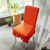 Funda de silla de felpa, adecuada para todas las estaciones, funda elástica para taburete, diseño moderno y simple con respaldo integrado, funda de silla para el hogar de color liso