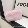Ins Menina Cor Sólida Novo Saco de Lápis de Pelúcia Bolsa Candy Color Portátil Doce Suave Cera Cosmético Bag Lápis Bag