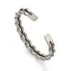 Pulsera de bambú de doble capa tejida a mano de Tailandia Personalidad de hombre retro Pulsera abierta tailandesa Venta directa de fábrica para hombres
