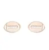 Pendientes Pendientes de patines mini pequeños europeos y americanos Pendientes de fútbol deportivos personalidad temperamento Pendientes de baloncesto de acero inoxidable