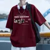 Nueva camiseta de manga corta de verano para hombre, ropa juvenil elegante, atuendo de estudiante moderno, conjunto completo de ropa