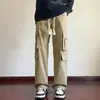 Otoño 2026 Ropa Deportiva Impermeable Chaqueta Pantalón Rojo Angola Hombre Casual Talla Grande Moda Marca de Moda Pantalón Largo K1305-Trendy