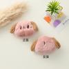 Boneca de cabeça de cachorro de tricô estilo coreano Pingente DIY Acessórios para bolsa Broche de pelúcia Acessórios Anel de cabelo Material Atacado