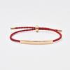Pulsera de Pareja Ajustable Tejida a Mano de Acero de Titanio de Alta Venta Transfronteriza, DIY Grabado, Tubo Curvo Hueco, Colorida