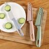 Cuchillo de cocina para frutas de grado alimenticio, pelador para el hogar y dormitorio de estudiantes, cortador de frutas para oficina