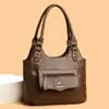 Bolsa Grande de Mão 2026 com Textura Simples, Nova Bolsa Tote Colorida Sólida da Moda para Mulheres, Bolsa de Ombro e Bolsa Transversal