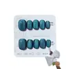 Sp-327Mini Gato Verde 10 Piezas Fototerapia Hechas a Mano Uñas Portátiles Ojo de Gato Verde Oscuro Elegantes Gama Alta Blanqueamiento Pegatinas para Uñas