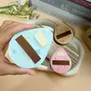 Pato Pera Ok Polvera Maquillaje Herramienta Corrector Polvera Malvavisco Base Líquida Rubor Especial Fijador Maquillaje Portátil Doble Uso Seco y Húmedo