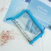 Coreano Pvc Transparente Glitter Argolado Zíper Furo Fichário Álbum de Cartões Álbum de Fotos Álbum de Cartões de Visita Bolsa de Cosméticos
