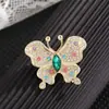 Broche de Nuevo Estilo para Mujer de Lujo de Gama Alta Mariposa con Pedrería Corsage Estilo Fragante Accesorios Nuevo Estilo 2025 Pin Negro