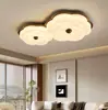 Lámpara de Techo Floral Vintage Estilo Francés para Dormitorio, Lámpara Creativa Retro para Sala de Estar, Luminarias Creativas con Protección Ocular para Estudio y Dormitorio