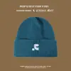 Gorros Cálidos de Otoño e Invierno para Mujer, Gorros de Punto con Letras de Moda para Estudiantes, Gorros Pullover Fríos para Parejas, Gorros de Lana a Prueba de Frío al por Mayor para Hombres