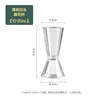 Taza Medidora de Resina de PC de Doble Cabeza con Escala Taza de Onzas de Doble Cabeza Medidor de Mililitros Taza Transparente de Onzas Utensilios para Té de Leche