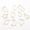 Set Mixto de 30 Colgantes Geométricos Huecos con Pegamento Ab para Pulseras DIY