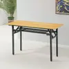 Mesa plegable sencilla, mesa de comedor para exteriores, mesa de estudio portátil, mesa rectangular para entrenamiento, mesa plegable para conferencias y exposiciones