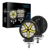 Luz de Trabajo Redonda DRL Black Warrior de 4 Pulgadas Luz de Trabajo LED 15 para Coche Vehículo Todoterreno Faro Auxiliar