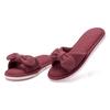 Pantuflas de Algodón para Otoño e Invierno, Pantuflas de Lino, Pantuflas para Pareja para el Hogar, Pantuflas Antideslizantes de Suela Gruesa con Lazo