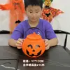Linterna de Calabaza de Halloween Songyin Cubo de Calabaza Portátil para Niños Tarro de Dulces Juguete Luminoso para Actividad de Jardín de Infancia
